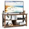 Modern Farmhouse TV Stand Entertainment Center for TV's up to 55-Inch with Open Shelves